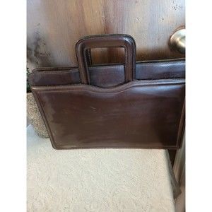 leather document case With Retractable Handles